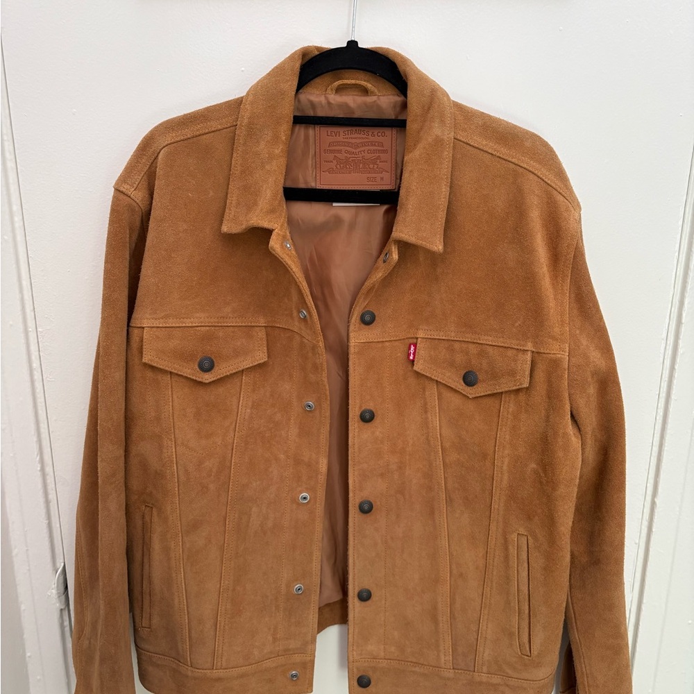 Levi's Men’s Suede Highland Trucker Jacket - Tan